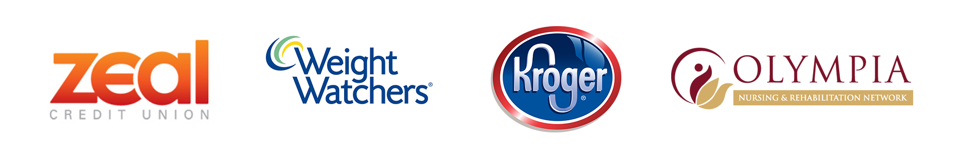 Zeal Credit Union, Weight Watchers, Kroger, Olympia