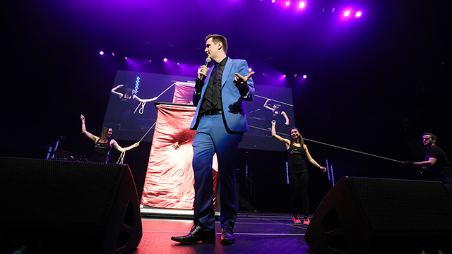 Big Show at Little Caesars Arena with magician, Ryan Christopher
